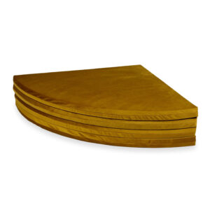 Kör alakú szivacs játszószőnyeg velvet arany színben