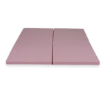 Négyzet alakú szivacs játszószőnyeg rózsaszín színben