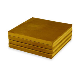 Négyzet alakú szivacs játszószőnyeg velvet arany színben