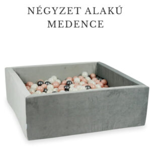 Négyzet alakú labdamedence